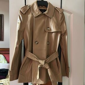 NWOT Gorgeous - Never Worn Leather Coach Trench Coat